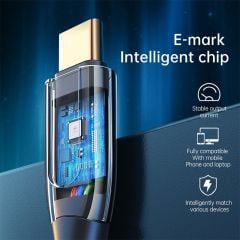 100W Type-C to Type-C  Data - Şarj Kablosu 1.2M CA-8120 Black