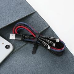 McDodo CA-6220 3 in 1 USB-A to Type-C - Lightning - Micro USB  Data - Hızlı Şarj Kablosu 1.2M