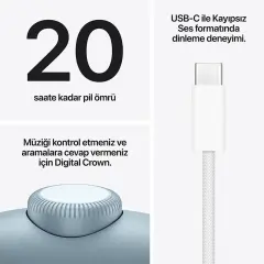 Apple AirPods Max 2 Kablosuz Kulak Üstü Kulaklık Gece Yarısı