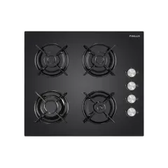 Finlux 4 Gözlü Siyah Cam Gazlı Ocak