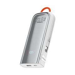 22.5W 10000 mAh Lightning + Type-C Kablolu PowerBank MC-1160 White