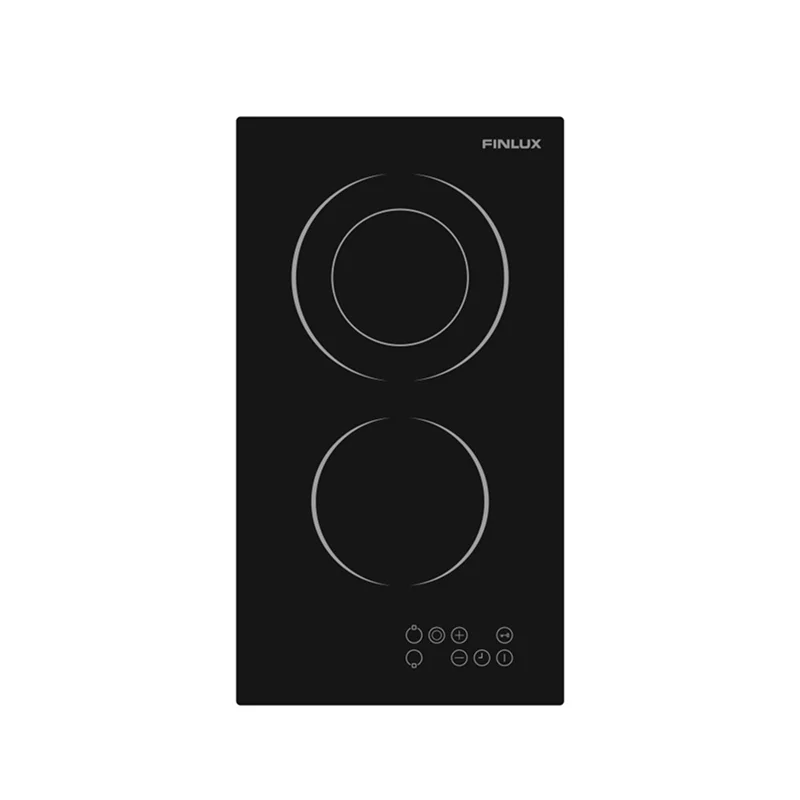 Finlux 2 Gözlü Siyah Cam Vitroseramik Elektrikli Ocak