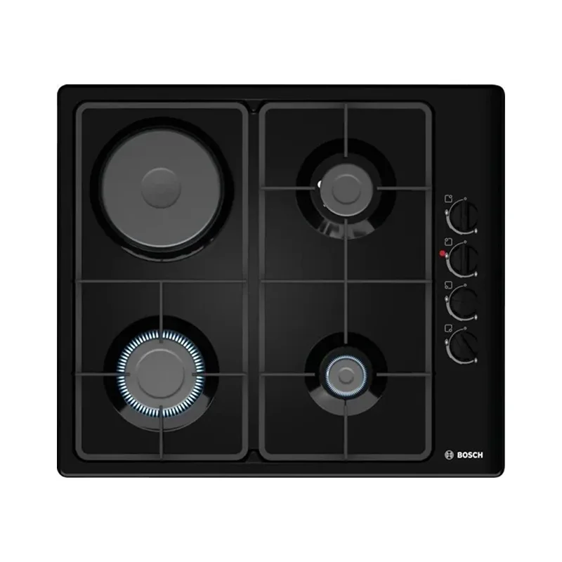 Bosch Serie 2 | 3 Gaz + 1 Elektrik  Siyah Ankastre Ocak