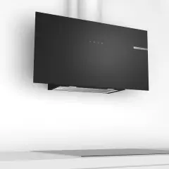 Bosch Serie 4  Siyah Cam Duvar Tipi Ankastre Davlumbaz