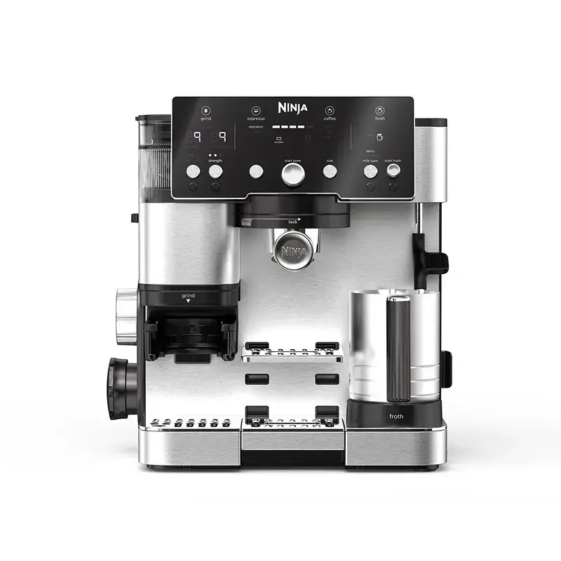 Ninja Luxe Cafe Essential Espresso Machine - 2-in-1 Coffee Station with Smart Scale and Grinder