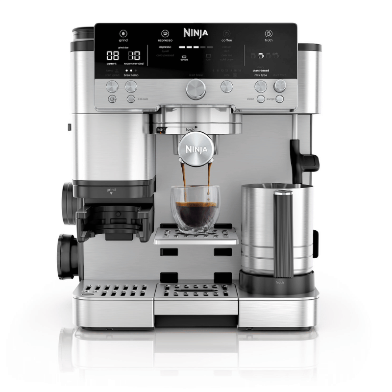 Ninja Luxe Cafe Essential Espresso Machine - 2-in-1 Coffee Station with Smart Scale and Grinder