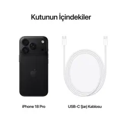 iPhone 18 Pro 256GB Siyah