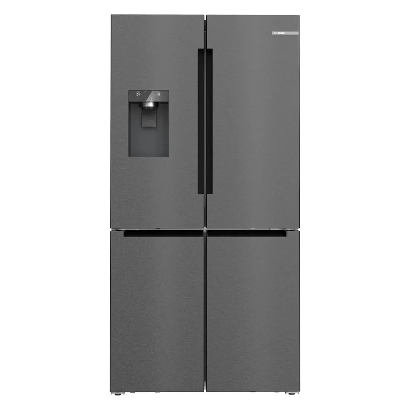 Bosch Serie 6 574 L No-Frost Buz ve Su Sebilli Siyah Inox Buzdolabı
