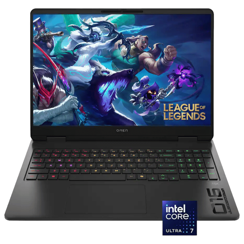 HP OMEN - 16'' 2K 144Hz Gaming Notebook, Intel Core Ultra 7 255H, 16GB RAM, NVIDIA GeForce RTX 5060, 1TB SSD