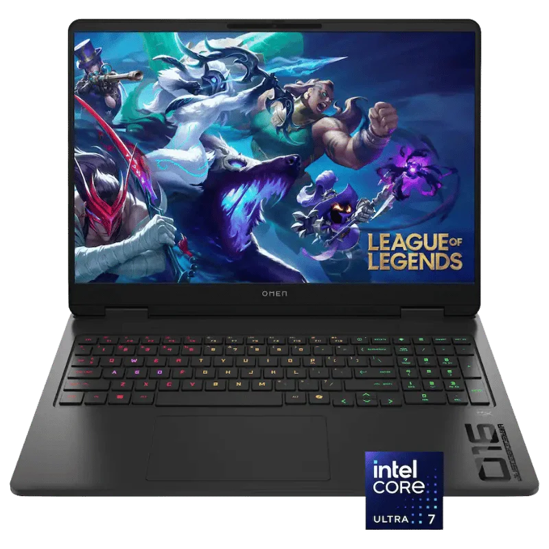 HP OMEN - 16'' 2K 144Hz Gaming Notebook, Intel Core Ultra 7 255H, 16GB RAM, NVIDIA GeForce RTX 5060, 1TB SSD
