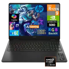 HP OMEN 16'' 2K 144Hz Gaming Laptop, AMD Ryzen 9 8940HX, 32GB DDR5 RAM, 1TB SSD, NVIDIA GeForce RTX 5060
