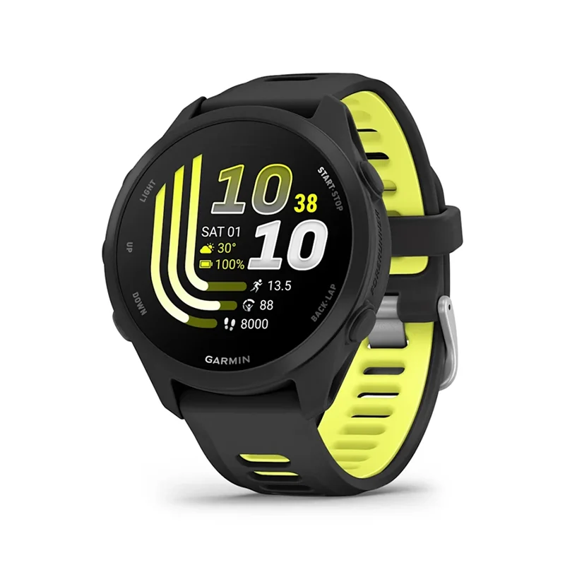 Garmin Forerunner 170 Music AMOLED GPS Koşu Saati Siyah/Amp Sarı Kayışlı